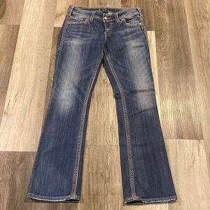 SILVER Suki Surplus womens blue jeans size W29/L31